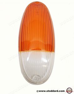 914-631-937-10-SIC Amber and Clear Front Turn Signal Lens for 914 European Specification 91463193710
