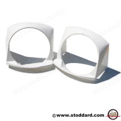 914-750-225-11-WHT Headlight Surround Bezels, Pair, White, for 914 1970-1972 91475022511