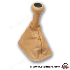 964-424-075-02-4YU Shift Knob with Boot, Tan Leather for 964  