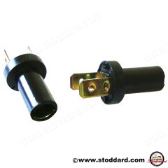 999-632-009-10 Instrument Light Bulb Holder, Small Bulb, Double Spade, For BA7S Bulb. Fits 356 and 911 up to 1989  