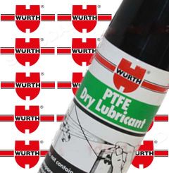 NLA-043-028-00 Wurth PTFE Dry Lubricant 10.1 oz 300ml aerosol can 