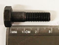 NLA-074-033-01 M8 x 28mm DIN931 Bolt with 14mm Hex Head and Shank. Made in Germany, Black Oxide Finish 90007403301  
