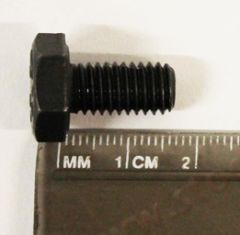 NLA-075-025-01 M8 x 15mm DIN933 Bolt with 14mm Hex Head. Made in Germany, Black Oxide Finish