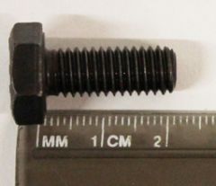 NLA-075-027-01 M8 x 20mm DIN933 Bolt with 14mm Hex Head. Made in Germany, Black Oxide Finish 90007502701  