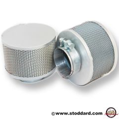 NLA-108-200-01 Round Air Filters (Pair) for Zenith 32NDIX Carburetors. With Knecht imprint. Fits 356.  61610820001  