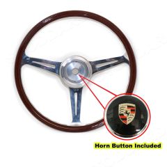 NLA-356A-VDM-GT VDM 356GT 420mm Wood Steering Wheel 