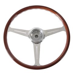 NLA-356A-VDM-GT VDM 356GT 420mm Wood Steering Wheel. Uses 356A horn button. 