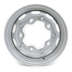 NLA-361-010-10 15x4.5-inch Drum Brake Wheel, Offset ET25 Silver Finish. Made in USA Fits 356 356A 356B