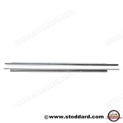 NLA-531-431-20 Chrome Door Trim Set (Left and Right) for 356 356A Cabriolet 1955-57. 27 7/8-inches Long. 64453143120  