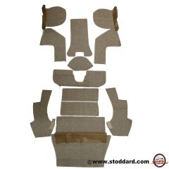 NLA-551-012-00 German Square Weave Carpet Set for 356A Coupe. Special Order, Specify Color and Chassis Number in Order Comments.  64455101200  