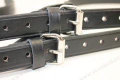 NLA-555-311-00-BLK Black Leather Interior Luggage Strap For All 356 and 911 912 up to 1973 Set of Two  64455531100  