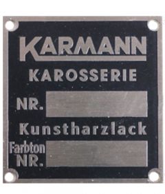 NLA-701-105-00 Chassis and Paint Badge for Karmann Built Models  64470110500  