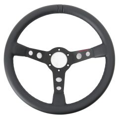 PCG-347-084-10 Porsche MOMO Sports Steering Wheel, Black Stitching  PCG34708410