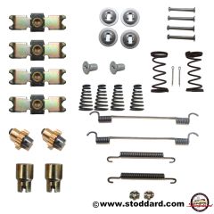 PCG-352-097-12 Brake Shoe Hardware Set, For Parking Emergency Brake For 911 912 1965-1989  