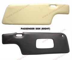 PCG-731-032-02 Black and Off-White Sun Visor With Mirror, Right, for 1969-1977 911 Coupe. Porsche Classic Part 