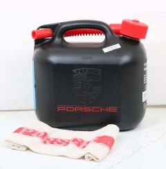 PCG-800-703-00 Porsche 5 Liter Utility Jug Container, With Porsche Shop Towel   