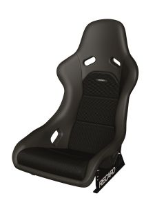 087-00-0B27 Recaro Classic Pole Position ABE Seat, Black Leather With Corduroy Insert