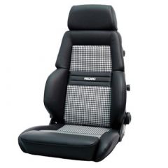 LHW-00-000-3168 Recaro Expert M. Black Leather With Pepita Cloth Driver/Passanger  Insert. 