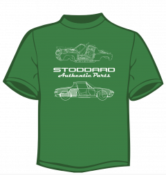 TIG-914-00 Stoddard Authentic Parts T-Shirt 914 Design in Irish Green. Click To Choose Size!