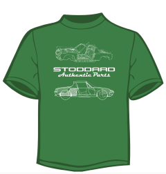 TIG-914-00 Stoddard Authentic Parts T-Shirt 914 Design in Irish Green. Click To Choose Size!