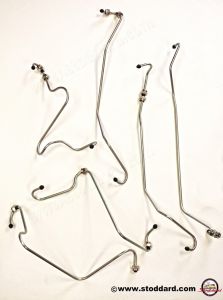 SIC-110-021-SET Injection Line Set for Mechanical Fuel Injection, Set of Six. Fits 911 1969 to 1974 with MFI  90111002100  