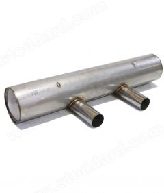 SIC-251-067-SPT Stainless Steel Sport Muffler for 914-4 2.0  Twin Outlets.  