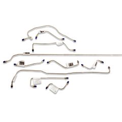 SIC-355-700-10-SS Precision Pre-Bent Stainless Steel Brake Line 10-piece Kit for 911 912 1969-1974 