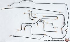 SIC-355-800-12 Precision Pre-Bent PFV (Green) Coated Brake Line Kit for 914 1970-1974  