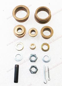 SIC-423-341-01 Pedal Bushing Kit , with bronze bushings, pins, lock nut and washers. Fits 911 912 914 1965-1986.  90142334101 91142334101 90042349800   