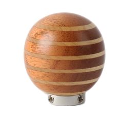 SIC-424-917-PSS Porsche 917 Style Wood Shift Knob, Satin Finish with Silver Collar 
