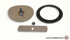 SIC-504-079-00 Torsion Bar Access Hole Cover Set with Seal and Mount.  Fits 911 912 1965-1985 91150407900 90150407900  