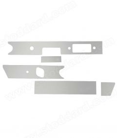 SIC-552-453-00 Aluminum Dashboard Trim Set Fits 911 912 1966-68. Right Hand Drive. NOT FOR L or S MODELS