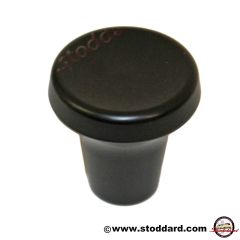 SIC-552-821-20-BLK Dash Knob, Satin Finish, M6 Thread, Midsize for Headlights, or Cigarette Lighter. Fits 911 912 1965-68