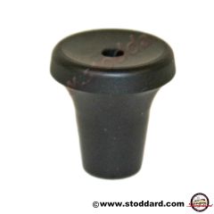 SIC-552-821-21-BLK Mid Sized Dash Knob, Satin Finish with Hole for Insert Pin. Fits 911 912 1965-1968  90155282121  