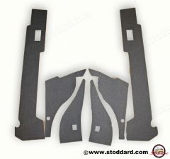 SIC-556-500-22 Interior Sound Insulation Kit for Gunwales and Inner Rear Fender. Fits 911 912 1965-1968 Precision Cut out of Felt Acoustic Insulation  