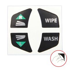 SIC-559-330-01 Turn Signal and Wiper Decal 911 912 1968-71. Wipe and Wash are spelled out.