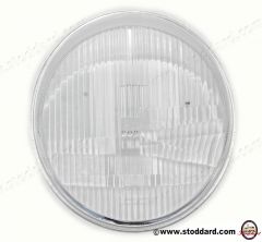 New) 911/912E/930 H4 Clear Fluted RHD Headlight Lens - 1971-89 - AASE Sales