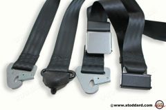 SIC-803-011-03 3 Point Seat Belt, Fixed Mount, Fits 911 912 1965-71