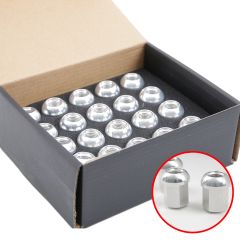 SIC-921-010-0S Silver Anodized Aluminum Lug Nut Set of 20 for 911 912 1967-1998. 