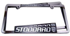 SIC-FRAME-2007 Stoddard Porsche Frame, Chromed Plastic with Stoddard Logo. Price is for 2 frames.   