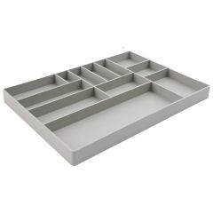 T52-TRAY-G Tool Tray, Grey with 12 Slots for Engine Parts and Tools.  