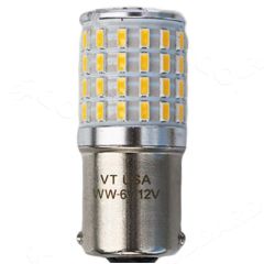 VIN-901-124-06 White LED BA15D 6V 12V Dual Contact Light Bulb  