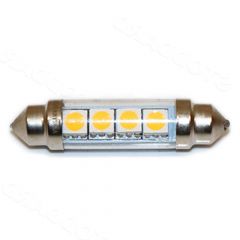 VIN-901-142-06 LED 43mm Festoon Dome Light Bulb  6V and 12V Compatible.    
