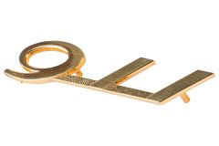 901-559-305-23-SIC Early 911 Slanted Emblem, Gold 