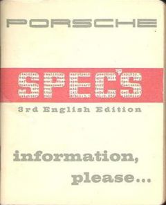WKD-420-220 Technical Specifications Book for 356 1950-1965  