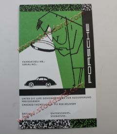 WKD-420-230 Pre Delivery Final Inspection Label for 356  