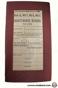 WKD-431-520-10 Vehicle Service Booklet with Case for 911 1970-1973 and 914-6 wkd43152010