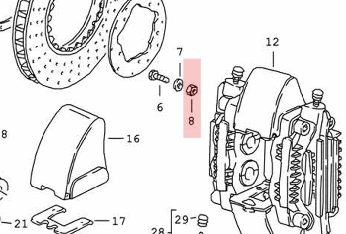 900-076-064-02 M8 Hex Nut