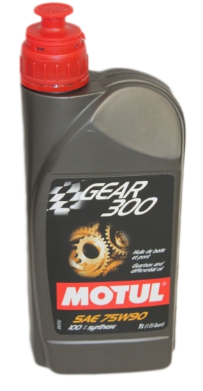 MOT-100118 Motul GEAR300 75W90 SYNTHETIC Gear Lube. 1 Liter Great